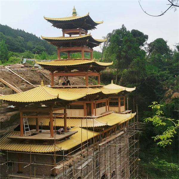 南充南部县卧佛寺筒瓦